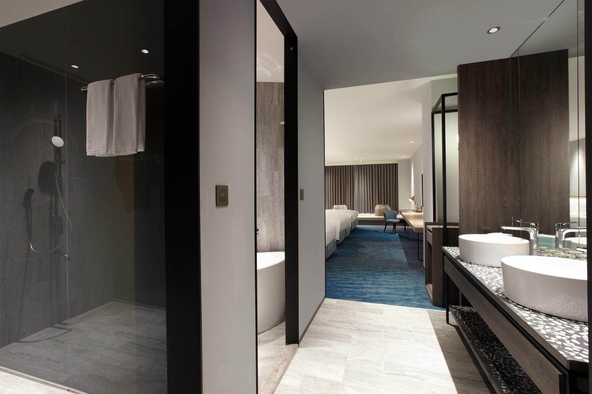 Hotel Cozzi Blu Zhongli Exterior foto A bathroom at the hotel